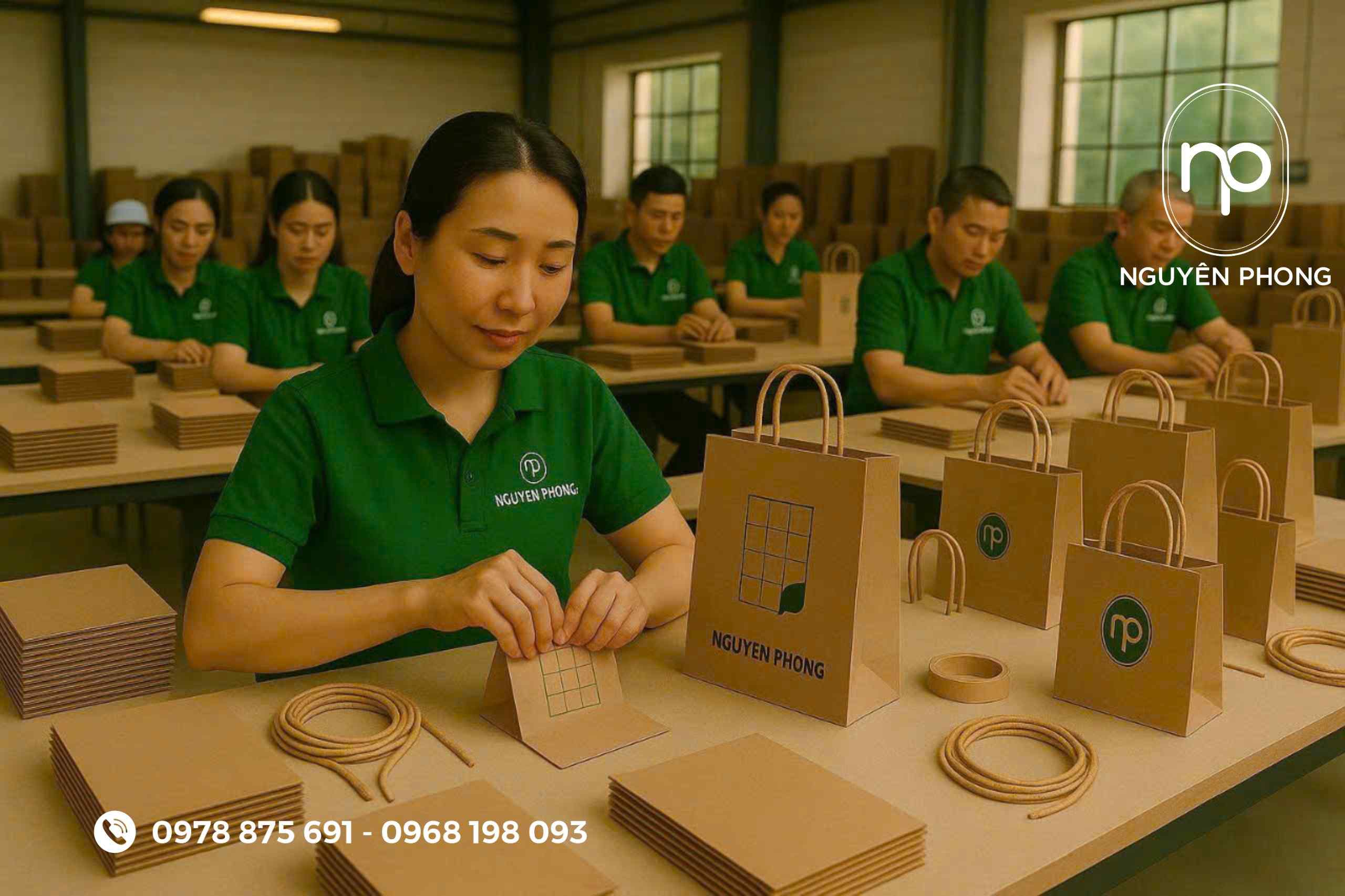 Đội ngủ gia công và in ấn tại Nguyên Phong